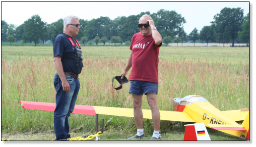 Piloten am Startplatz